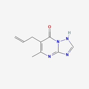 molecular formula C9H10N4O B12225947 5-Methyl-6-(prop-2-en-1-yl)[1,2,4]triazolo[1,5-a]pyrimidin-7-ol 