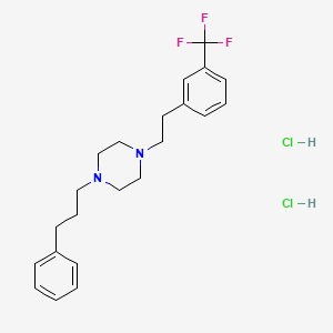 Piperazine, 1-(3-phenylpropyl)-4-[2-[3-(trifluoromethyl)phenyl]ethyl]-, dihydrochloride