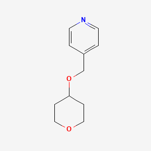 4-[(Oxan-4-yloxy)methyl]pyridine