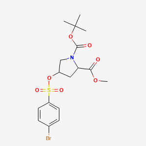 2-Methyl 1-(2-methyl-2-propanyl)(2S,4S)-4-{[(4-bromophenyl)sulfonyl]oxy}-1,2-pyrrolidinedicarboxylate