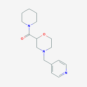 molecular formula C16H23N3O2 B12226003 2-(Piperidine-1-carbonyl)-4-[(pyridin-4-yl)methyl]morpholine 