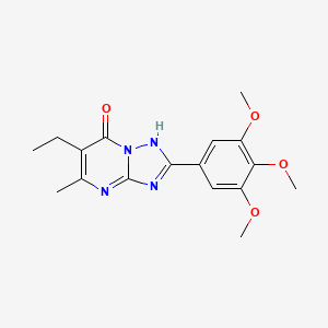 6-Ethyl-5-methyl-2-(3,4,5-trimethoxyphenyl)[1,2,4]triazolo[1,5-a]pyrimidin-7-ol