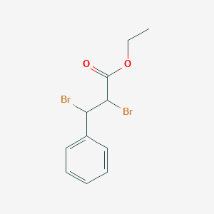 molecular formula C11H12Br2O2 B1222602 Ethyl 2,3-dibromo-3-phenylpropanoate CAS No. 5464-70-0