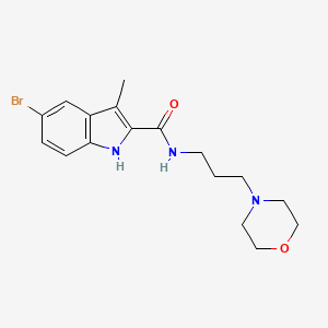 5-bromo-3-methyl-N-[3-(morpholin-4-yl)propyl]-1H-indole-2-carboxamide