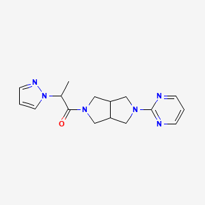 2-(1H-pyrazol-1-yl)-1-[5-(pyrimidin-2-yl)-octahydropyrrolo[3,4-c]pyrrol-2-yl]propan-1-one