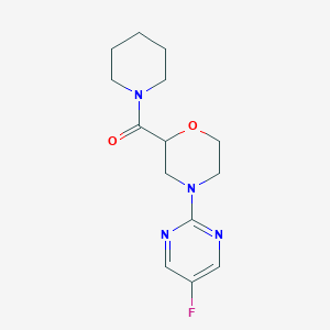 4-(5-Fluoropyrimidin-2-yl)-2-(piperidine-1-carbonyl)morpholine