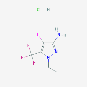 1-ethyl-4-iodo-5-(trifluoromethyl)-1H-pyrazol-3-amine