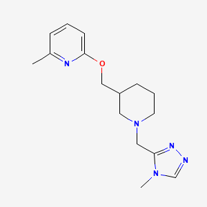 2-methyl-6-({1-[(4-methyl-4H-1,2,4-triazol-3-yl)methyl]piperidin-3-yl}methoxy)pyridine