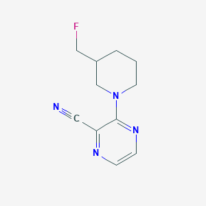 3-[3-(Fluoromethyl)piperidin-1-yl]pyrazine-2-carbonitrile