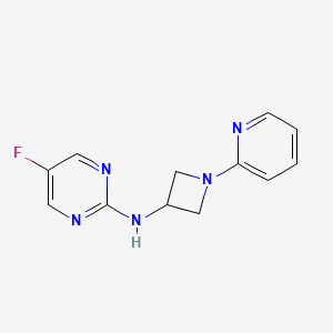 5-fluoro-N-[1-(pyridin-2-yl)azetidin-3-yl]pyrimidin-2-amine