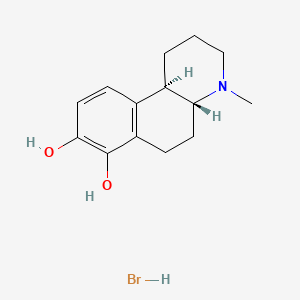 molecular formula C14H20BrNO2 B1222614 trans-4-Methyl-7,8-dihydroxy-1,2,3,4,4a,5,6,10b-octahydrobenzo(f)quinoline hydrobromide CAS No. 59424-69-0