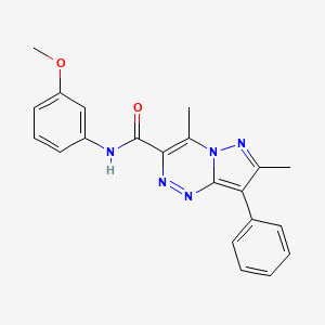 N-(3-methoxyphenyl)-4,7-dimethyl-8-phenylpyrazolo[5,1-c][1,2,4]triazine-3-carboxamide