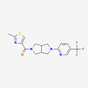 2-[5-(2-Methyl-1,3-thiazole-4-carbonyl)-octahydropyrrolo[3,4-c]pyrrol-2-yl]-5-(trifluoromethyl)pyridine