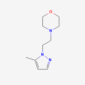 molecular formula C10H17N3O B12226189 4-[2-(5-Methyl-1H-pyrazol-1-yl)ethyl]morpholine 