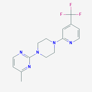 4-Methyl-2-{4-[4-(trifluoromethyl)pyridin-2-yl]piperazin-1-yl}pyrimidine