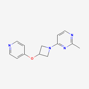 2-Methyl-4-[3-(pyridin-4-yloxy)azetidin-1-yl]pyrimidine