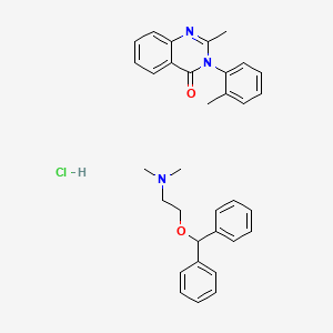 molecular formula C33H36ClN3O2 B1222623 Mandrax CAS No. 8076-99-1