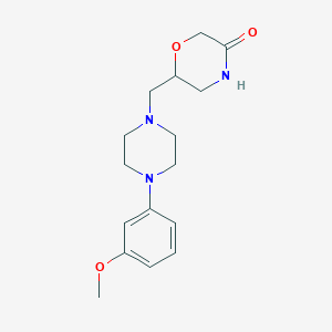 6-{[4-(3-Methoxyphenyl)piperazin-1-yl]methyl}morpholin-3-one