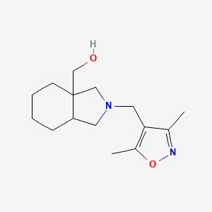 {2-[(3,5-dimethyl-1,2-oxazol-4-yl)methyl]-octahydro-1H-isoindol-3a-yl}methanol