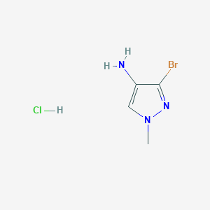 3-Bromo-1-methylpyrazol-4-amine;hydrochloride