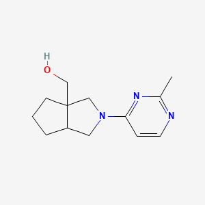 molecular formula C13H19N3O B12226284 [2-(2-Methylpyrimidin-4-yl)-octahydrocyclopenta[c]pyrrol-3a-yl]methanol 