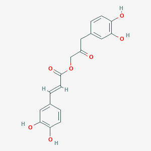 molecular formula C18H16O7 B122263 3-(3,4-二羟基苯基)-2-氧代丙基咖啡酸酯 CAS No. 145904-50-3