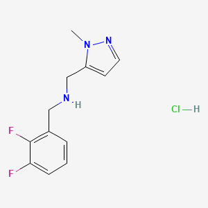 1-(2,3-difluorophenyl)-N-[(1-methyl-1H-pyrazol-5-yl)methyl]methanamine