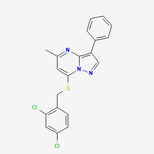 7-[(2,4-Dichlorobenzyl)sulfanyl]-5-methyl-3-phenylpyrazolo[1,5-a]pyrimidine