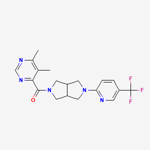 4,5-Dimethyl-6-{5-[5-(trifluoromethyl)pyridin-2-yl]-octahydropyrrolo[3,4-c]pyrrole-2-carbonyl}pyrimidine