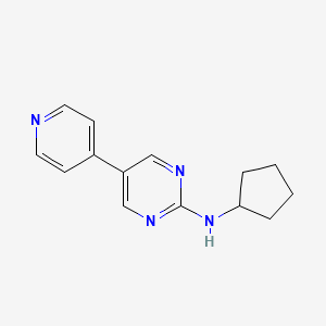 N-cyclopentyl-5-(pyridin-4-yl)pyrimidin-2-amine