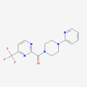 2-[4-(Pyridin-2-yl)piperazine-1-carbonyl]-4-(trifluoromethyl)pyrimidine