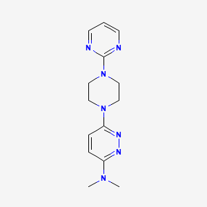 N,N-dimethyl-6-[4-(pyrimidin-2-yl)piperazin-1-yl]pyridazin-3-amine