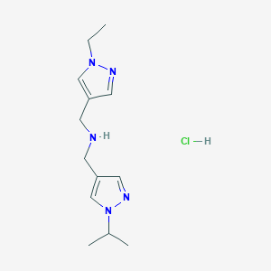 1-(1-ethyl-1H-pyrazol-4-yl)-N-[(1-isopropyl-1H-pyrazol-4-yl)methyl]methanamine