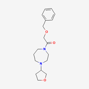 molecular formula C18H26N2O3 B12226462 2-(Benzyloxy)-1-[4-(oxolan-3-yl)-1,4-diazepan-1-yl]ethan-1-one 