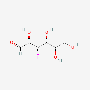molecular formula C6H11IO5 B1222656 D-Glucose, 3-deoxy-3-iodo- CAS No. 59309-86-3