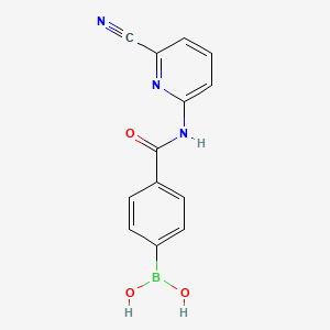 4-(6-Cyanopyridin-2-ylcarbamoyl)phenylboronic acid