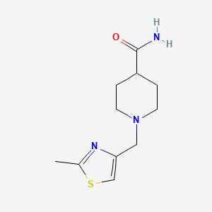 1-[(2-Methyl-1,3-thiazol-4-yl)methyl]piperidine-4-carboxamide