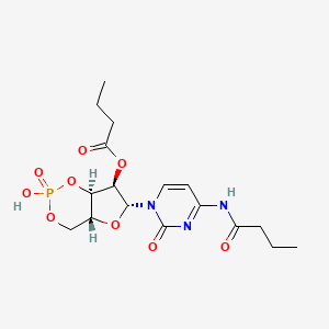 molecular formula C17H24N3O9P B1222661 Dibutyryl cyclic 3',5'-cytidine monophosphate CAS No. 64649-87-2