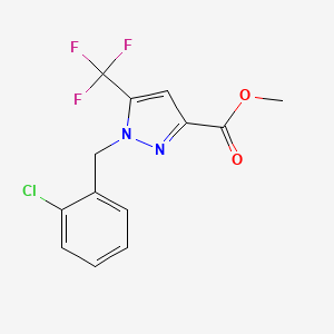 Methyl 1-(2-chlorobenzyl)-5-(trifluoromethyl)-1H-pyrazole-3-carboxylate