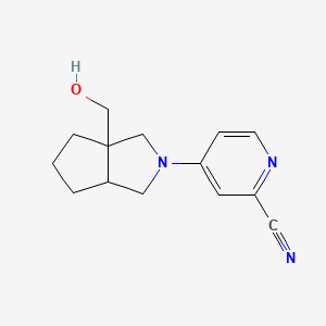 4-[3a-(Hydroxymethyl)-octahydrocyclopenta[c]pyrrol-2-yl]pyridine-2-carbonitrile