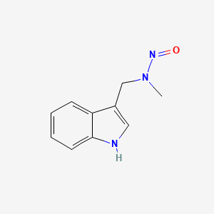 molecular formula C10H11N3O B1222663 1H-Indole-3-methanamine, N-methyl-N-nitroso- CAS No. 84605-05-0
