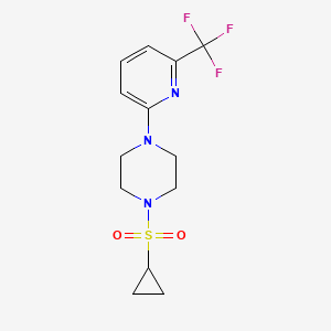 1-(Cyclopropanesulfonyl)-4-[6-(trifluoromethyl)pyridin-2-yl]piperazine