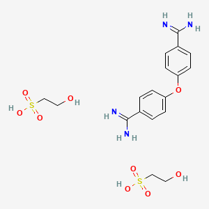 molecular formula C18H26N4O9S2 B1222664 Phenamidine isethionate CAS No. 620-90-6