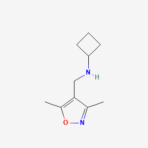 N-[(3,5-dimethyl-1,2-oxazol-4-yl)methyl]cyclobutanamine