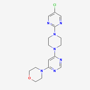 4-{6-[4-(5-Chloropyrimidin-2-yl)piperazin-1-yl]pyrimidin-4-yl}morpholine