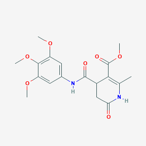 Methyl 6-hydroxy-2-methyl-4-[(3,4,5-trimethoxyphenyl)carbamoyl]-4,5-dihydropyridine-3-carboxylate