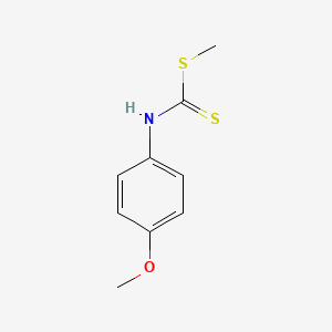 Carbamodithioic acid, (4-methoxyphenyl)-, methyl ester