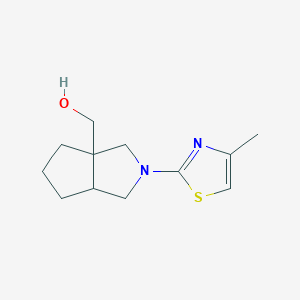 [2-(4-Methyl-1,3-thiazol-2-yl)-octahydrocyclopenta[c]pyrrol-3a-yl]methanol