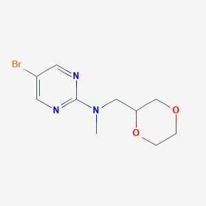 5-bromo-N-[(1,4-dioxan-2-yl)methyl]-N-methylpyrimidin-2-amine