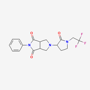 5-[2-Oxo-1-(2,2,2-trifluoroethyl)pyrrolidin-3-yl]-2-phenyl-octahydropyrrolo[3,4-c]pyrrole-1,3-dione